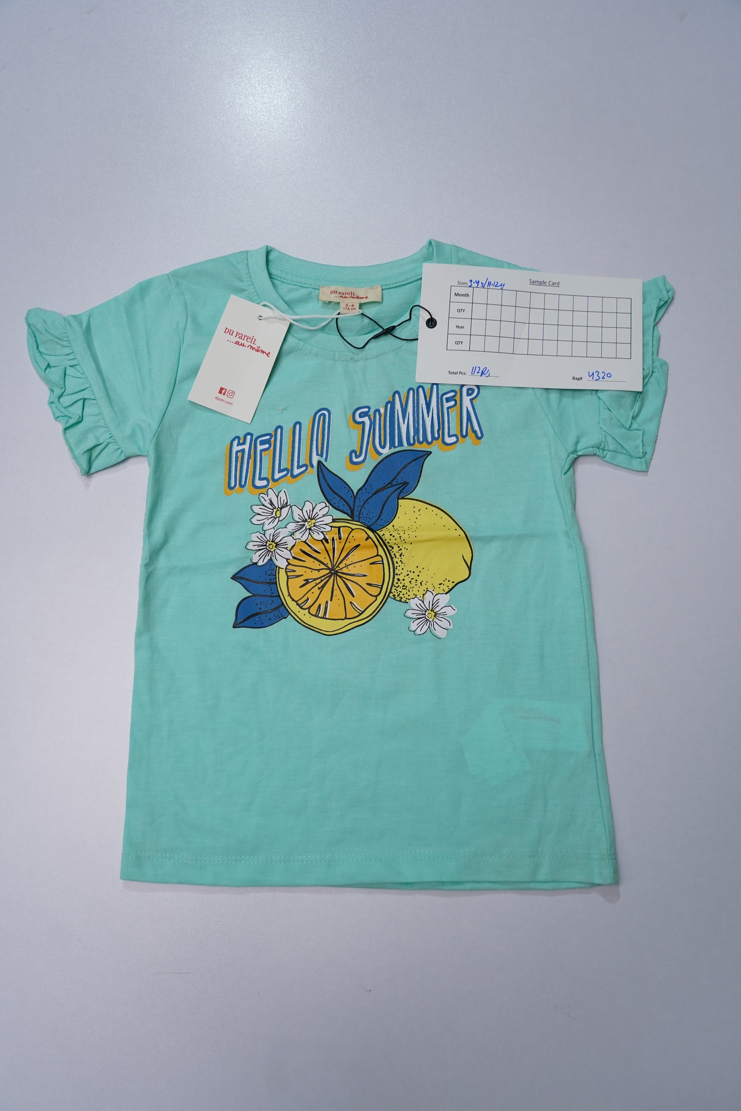 DU PAREIL GIRLS PRINTED T SHIRT