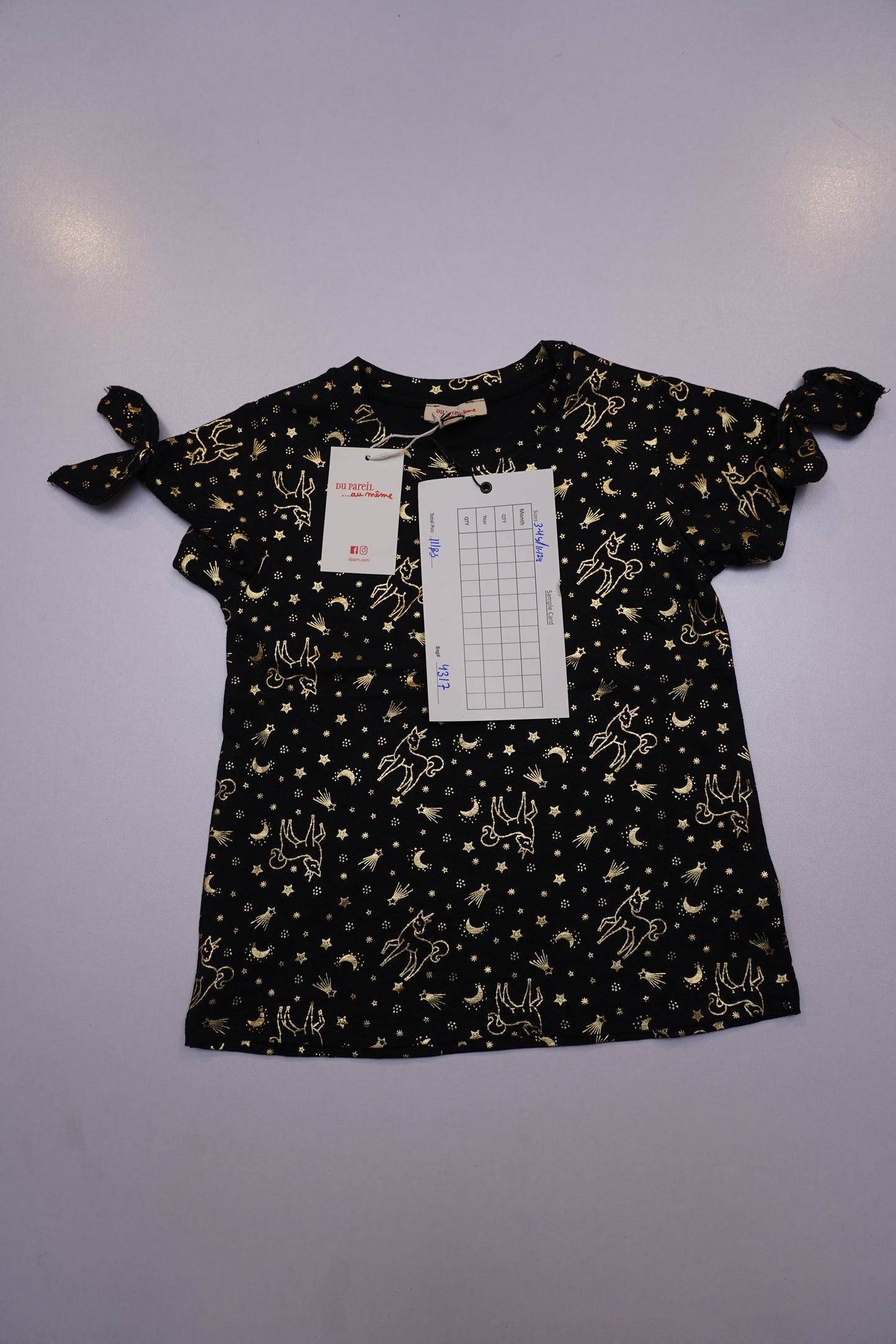 DU PAREIL GIRLS PRINTED T SHIRT
