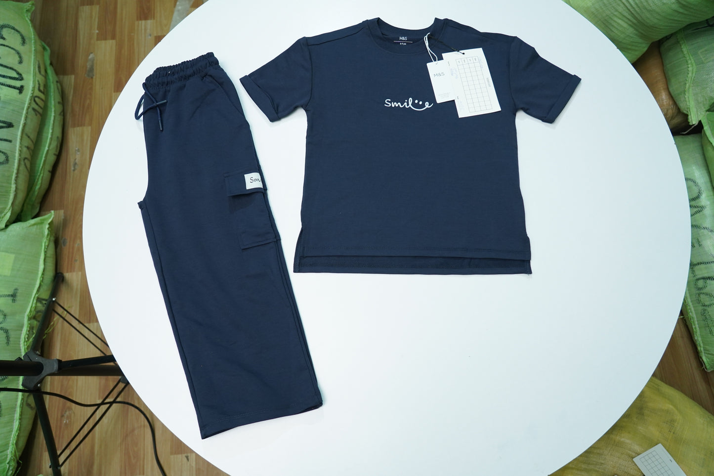 M&S Girls Cargo Co Ord Set