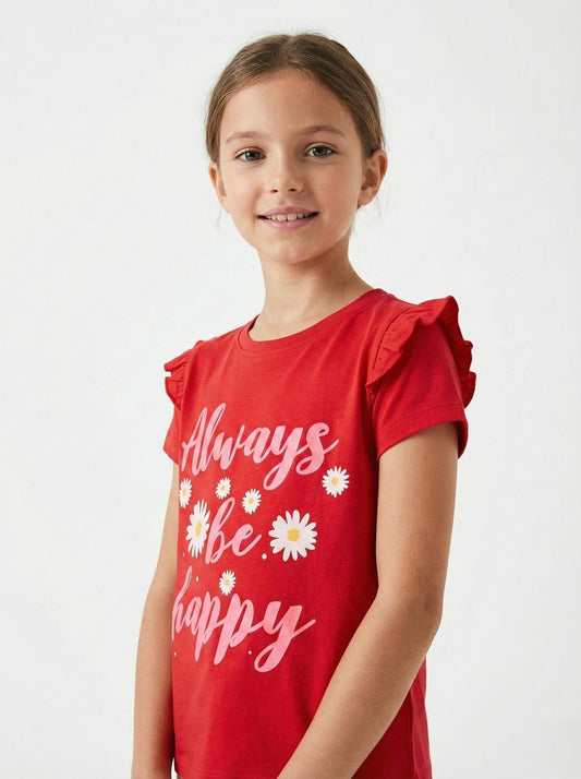 DU PAREIL GIRLS PRINTED T SHIRT