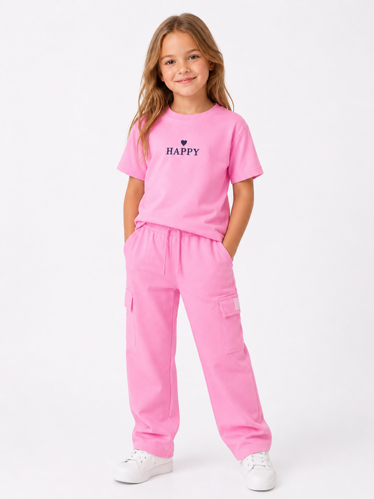 M&S Girls Cargo Co Ord Set