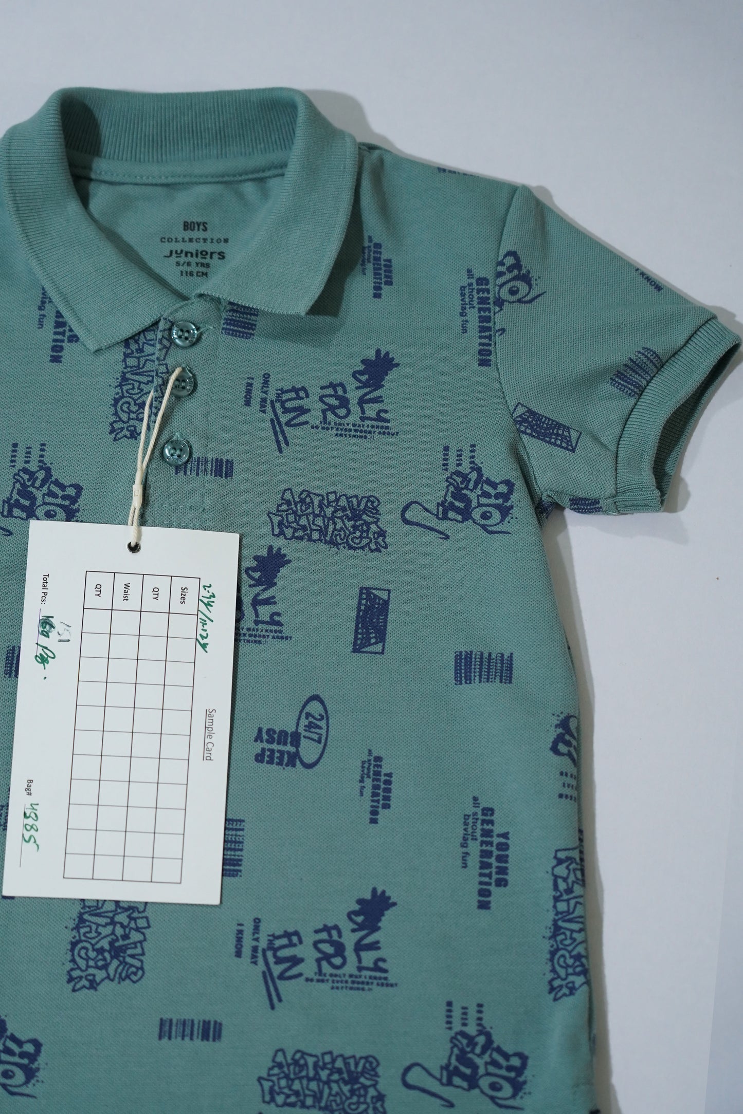 JUNIOR Boys Graphic Printed Polo Shirt