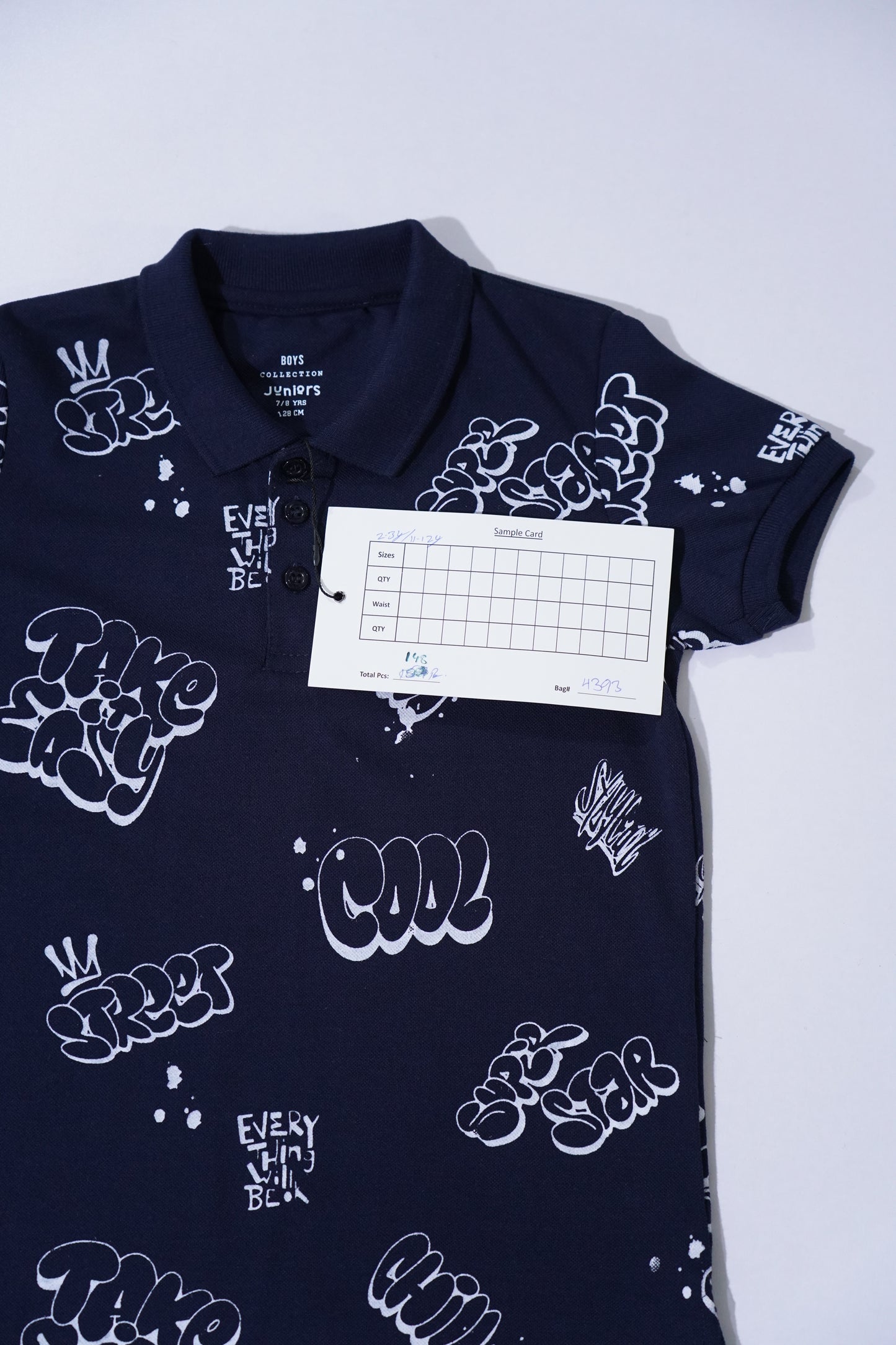 JUNIOR Boys Graphic Printed Polo Shirt
