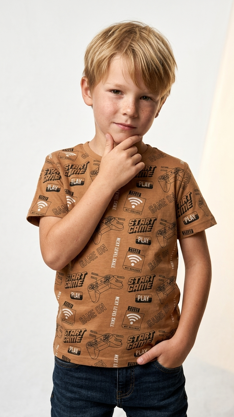 LCW Boys Graphic Printed T-Shirt