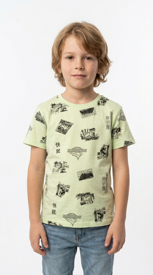 LCW Boys Graphic Printed T-Shirt
