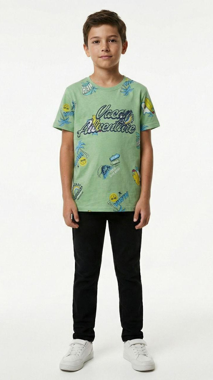 LCW Boys Printed Embroided T-Shirt