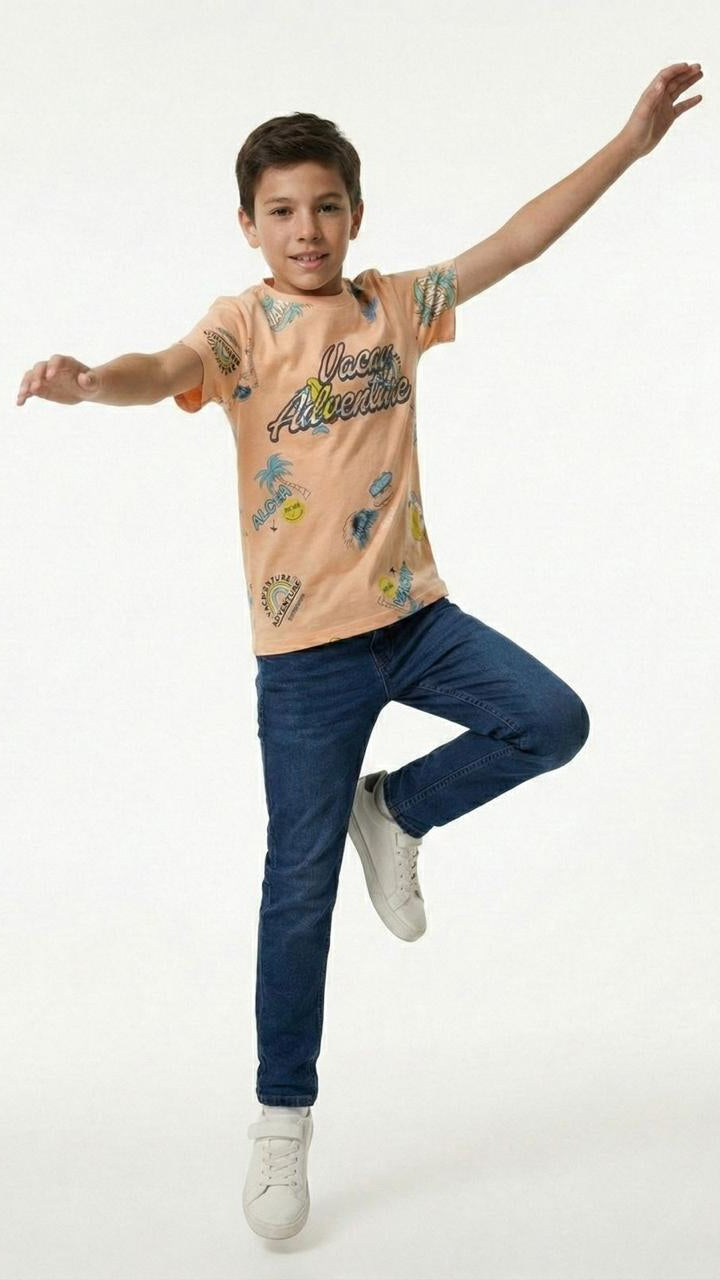 LCW Boys Printed Embroided T-Shirt