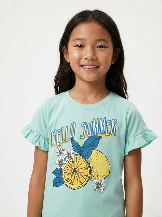 DU PAREIL GIRLS PRINTED T SHIRT