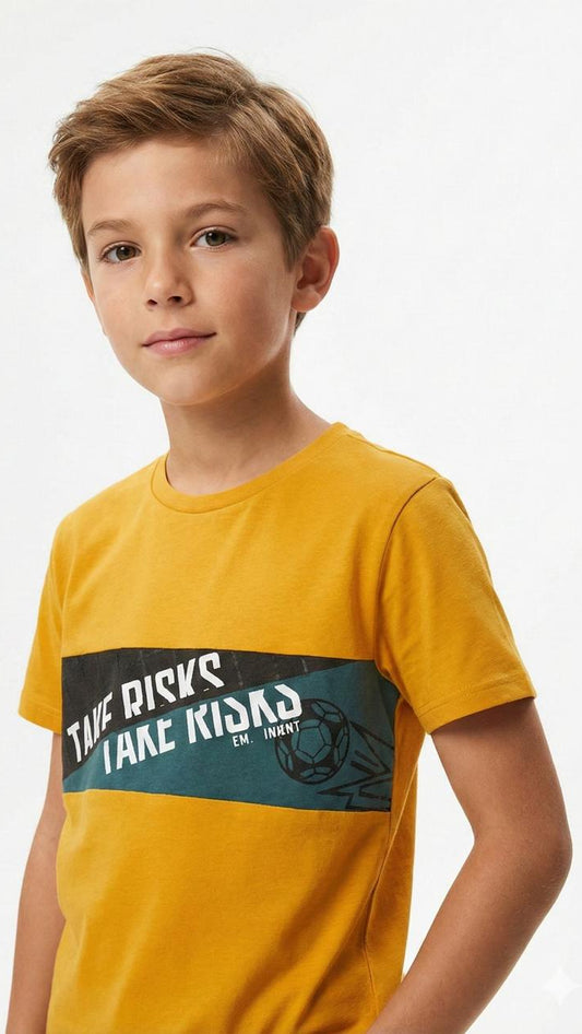LCW Boys Panel Print T-Shirt