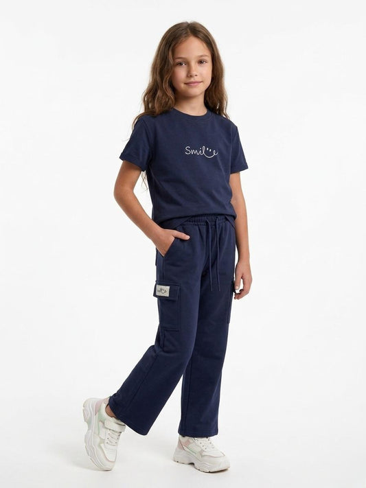 M&S Girls Cargo Co Ord Set