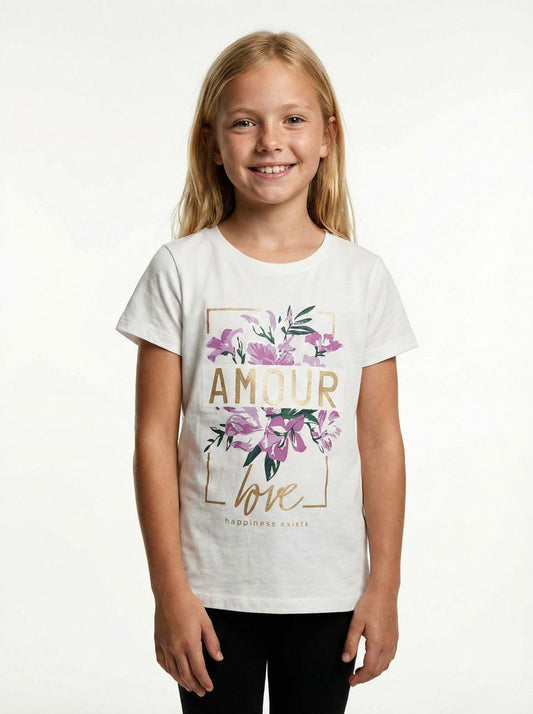 DU PAREIL GIRLS PRINTED T SHIRT