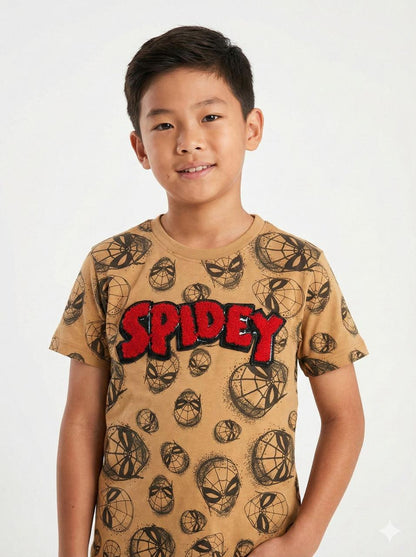 LCW Boys Spider Graphic Print T-Shirt