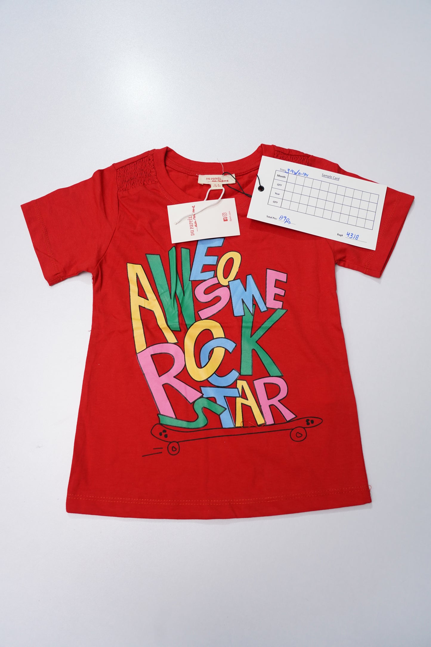 DU PAREIL GIRLS PRINTED T SHIRT