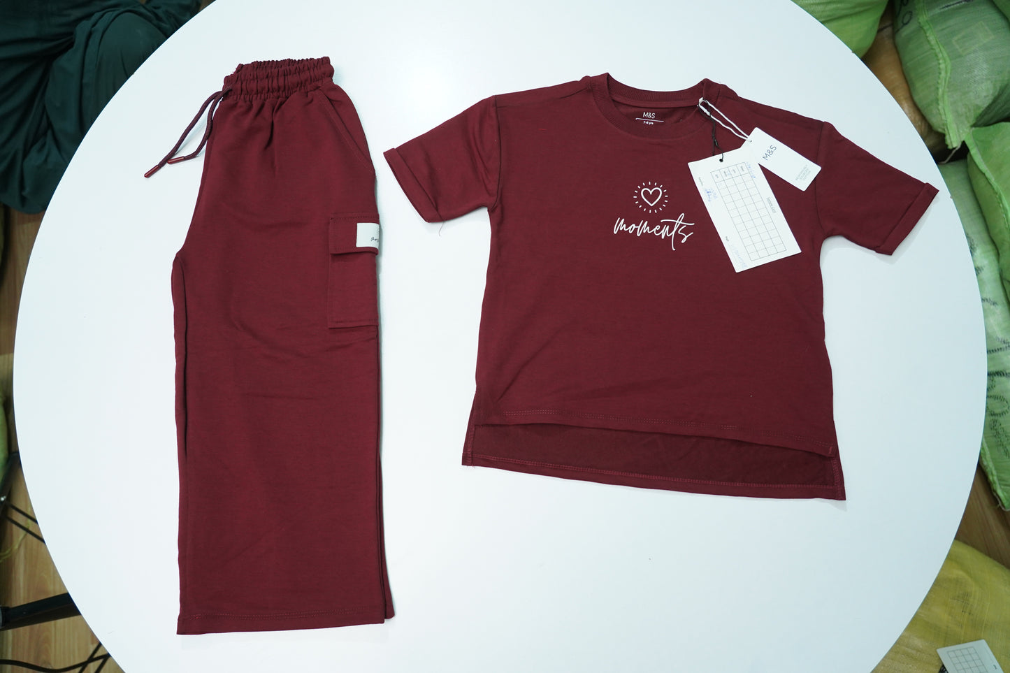 M&S Girls Cargo Co Ord Set
