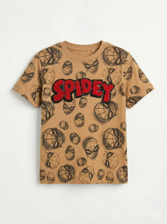 LCW Boys Spider Graphic Print T-Shirt