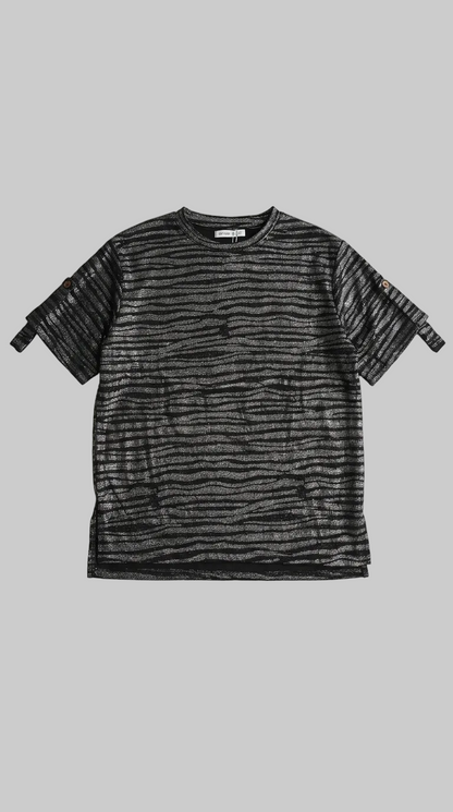 OYSHO Womens Essential Zebra Print Crew Neck T Shirt