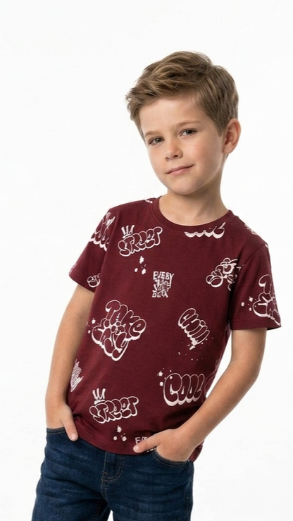 LCW Boys Graphic Printed T-Shirt