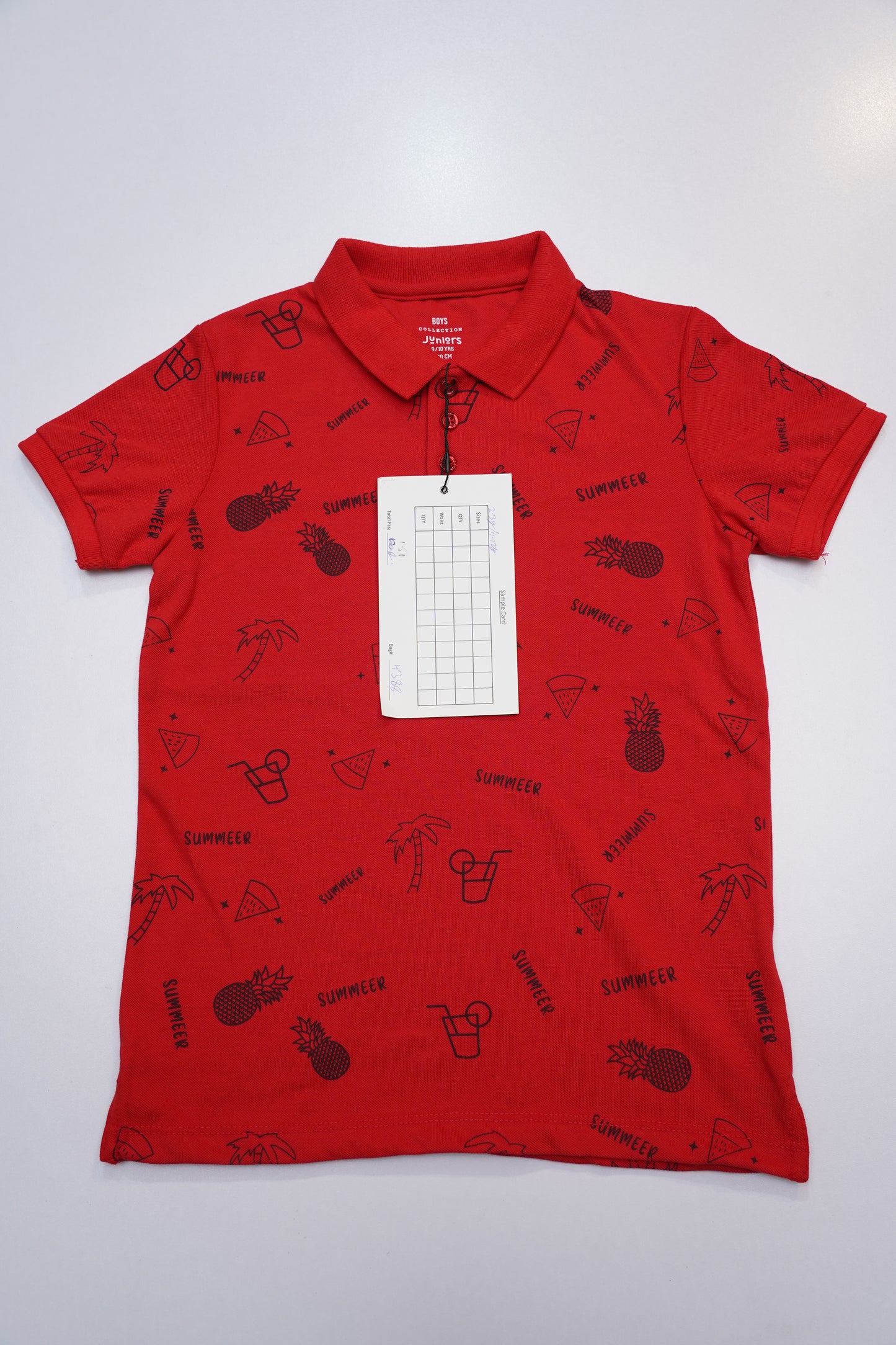 JUNIOR Boys Graphic Printed Polo Shirt