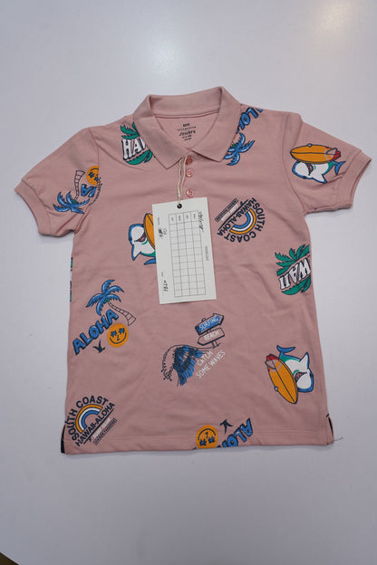 JUNIOR Boys Graphic Printed Polo Shirt