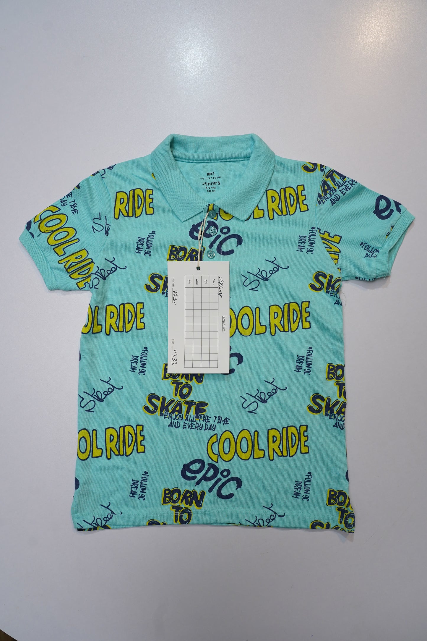 JUNIOR Boys Graphic Printed Polo Shirt