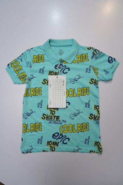 JUNIOR Boys Graphic Printed Polo Shirt