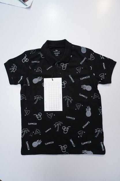 JUNIOR Boys Graphic Printed Polo Shirt