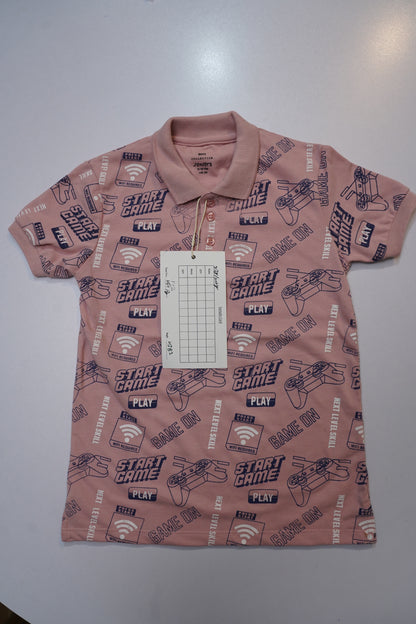 JUNIOR Boys Graphic Printed Polo Shirt