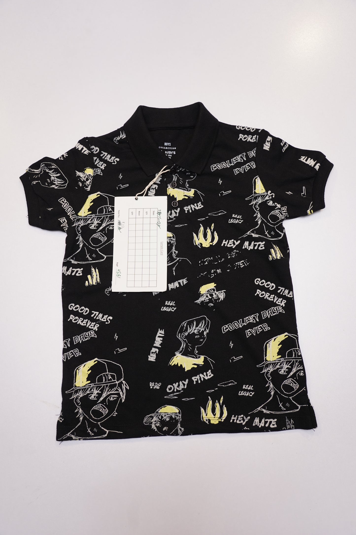 JUNIOR Boys Graphic Printed Polo Shirt