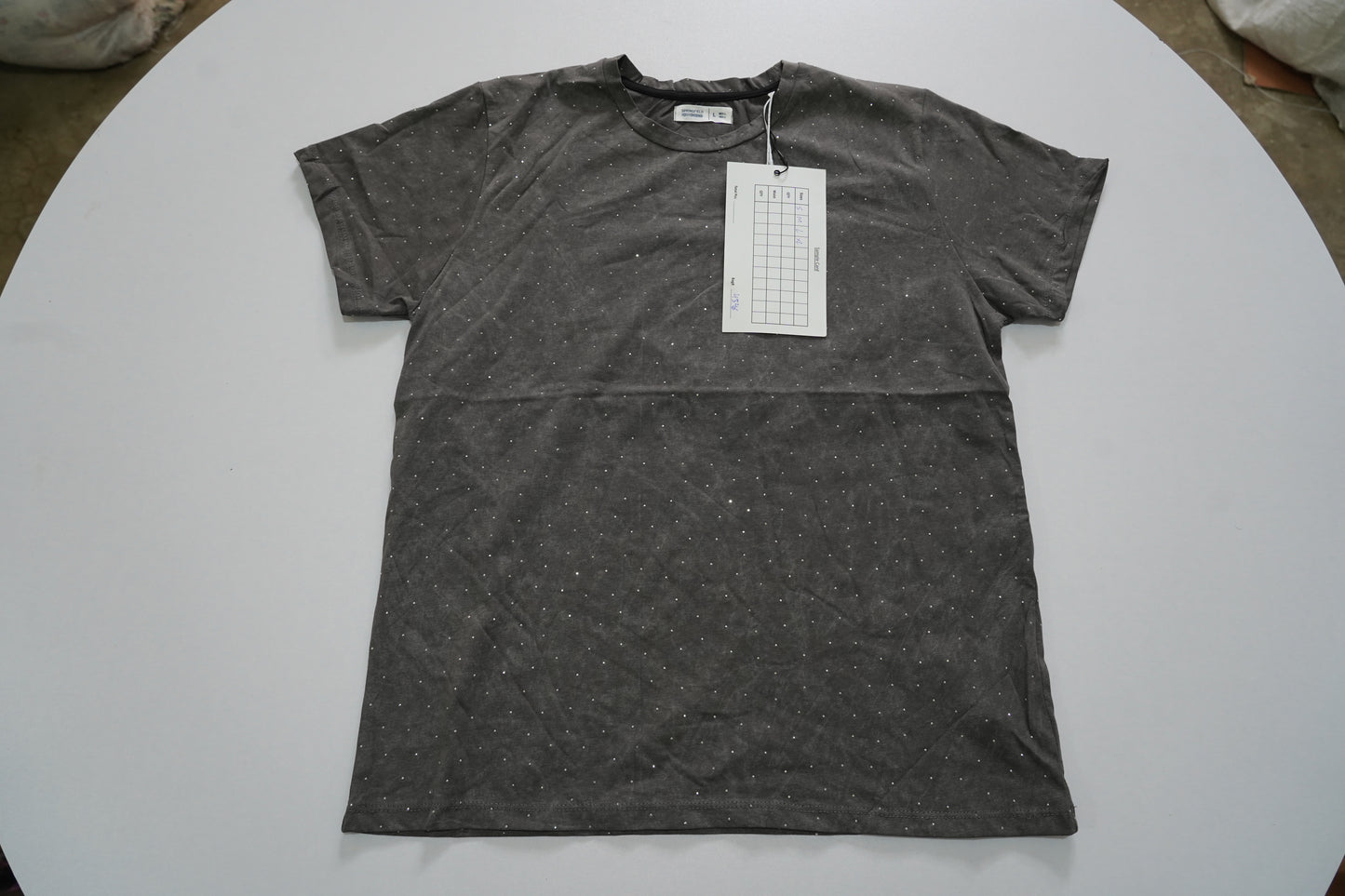 SPRINGFIELD Womens Essential Acid Print with Stones Crew Neck T Shirt
