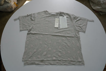 OYSHO Womens Essential Striped Embroided Crew Neck T Shirt