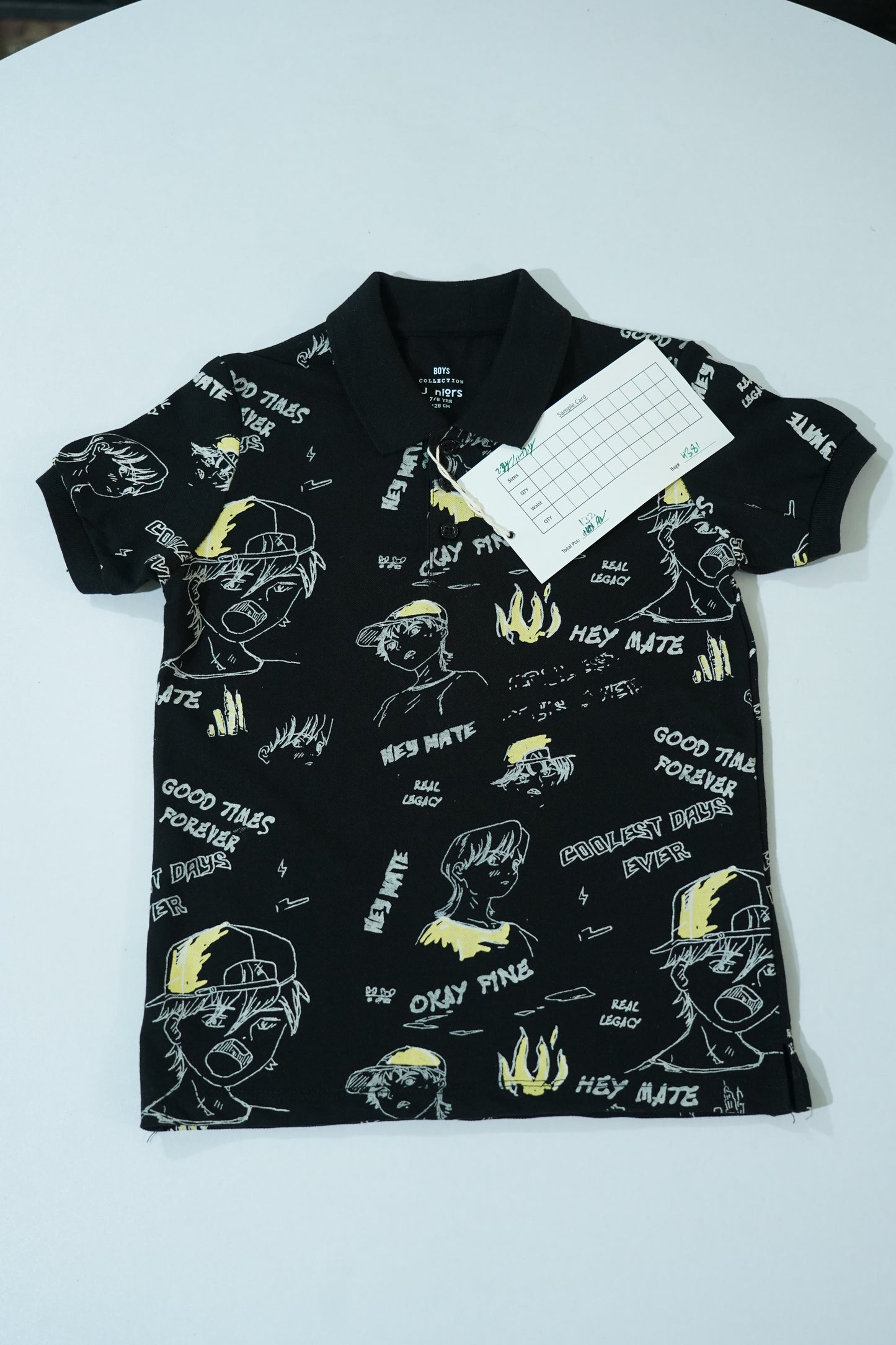 JUNIOR Boys Graphic Printed Polo Shirt