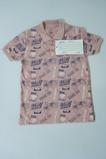 JUNIOR Boys Graphic Printed Polo Shirt