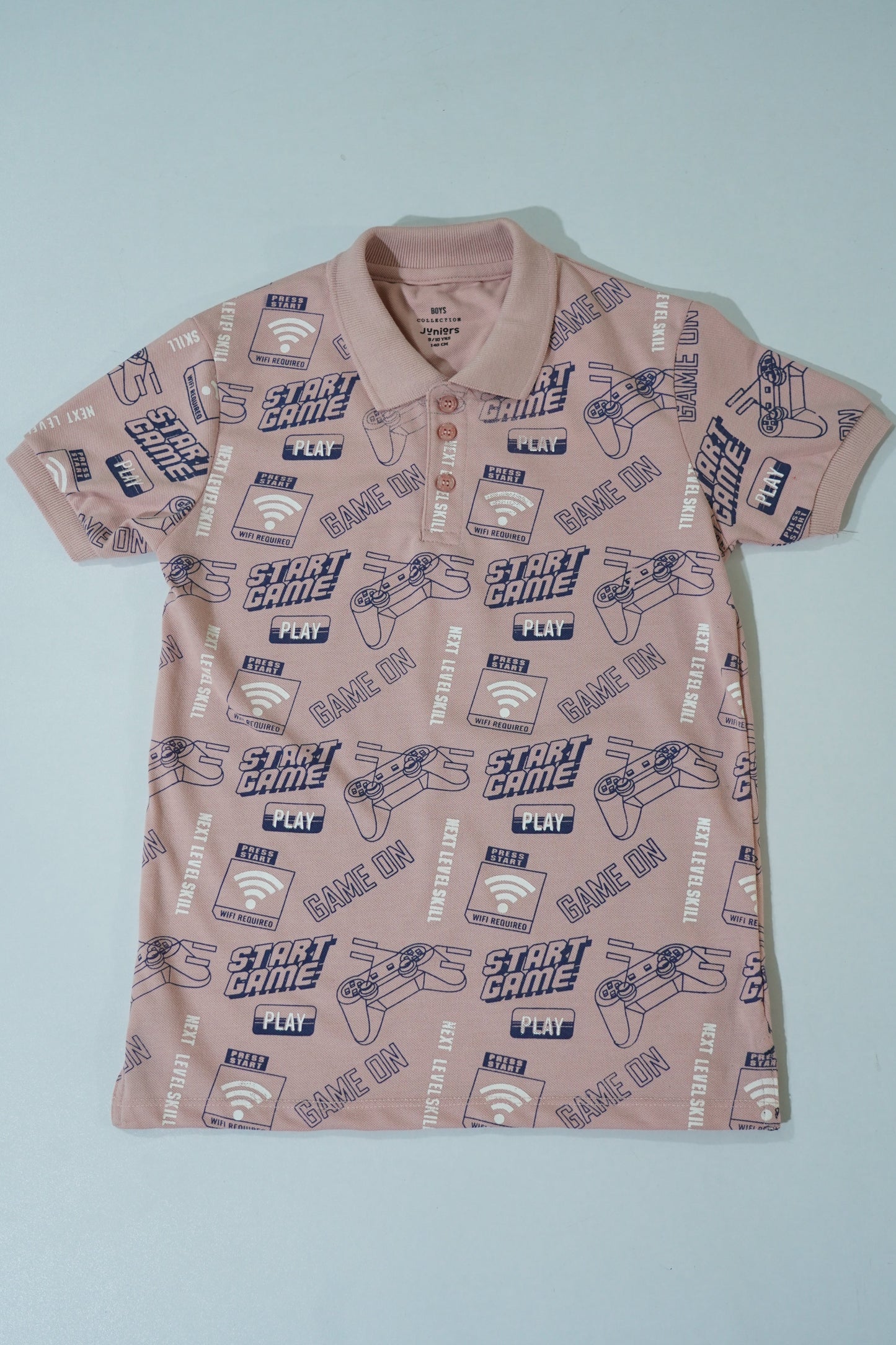 JUNIOR Boys Graphic Printed Polo Shirt