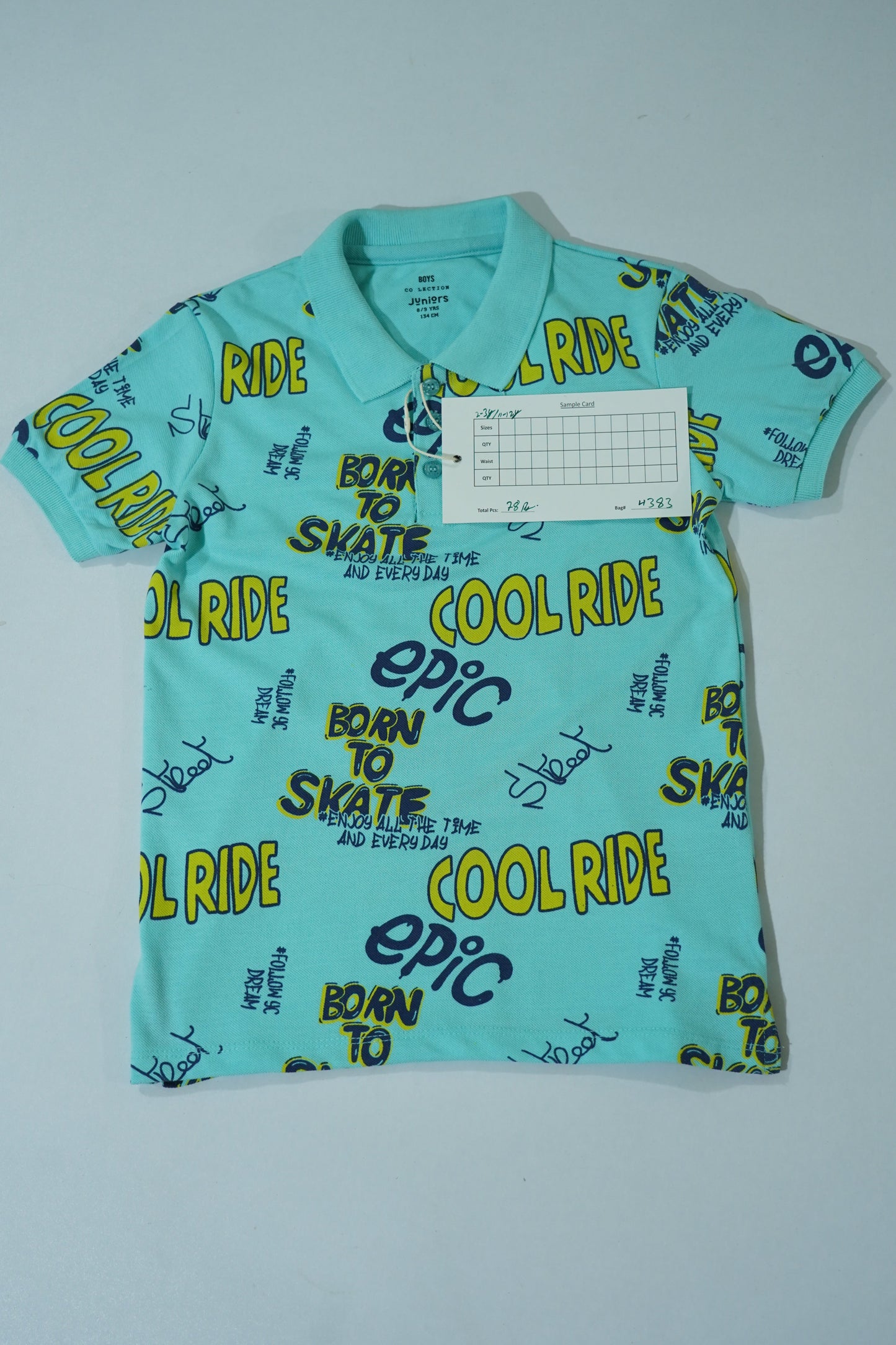 JUNIOR Boys Graphic Printed Polo Shirt