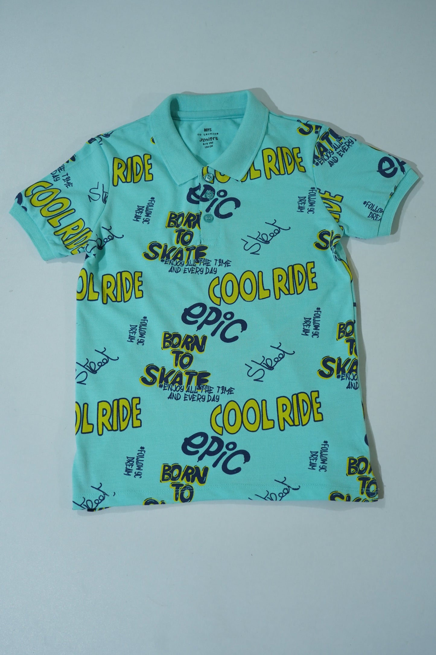 JUNIOR Boys Graphic Printed Polo Shirt