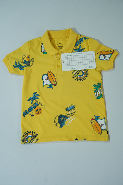JUNIOR Boys Graphic Printed Polo Shirt