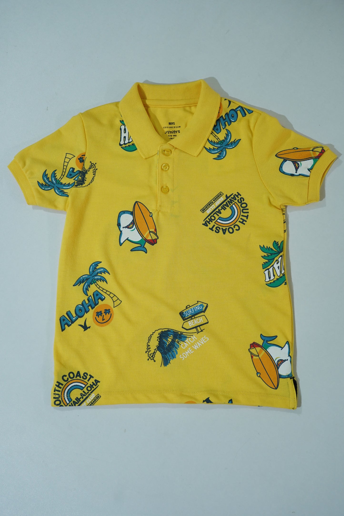 JUNIOR Boys Graphic Printed Polo Shirt