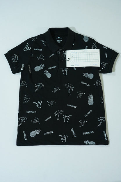JUNIOR Boys Graphic Printed Polo Shirt