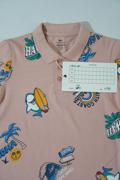 JUNIOR Boys Graphic Printed Polo Shirt