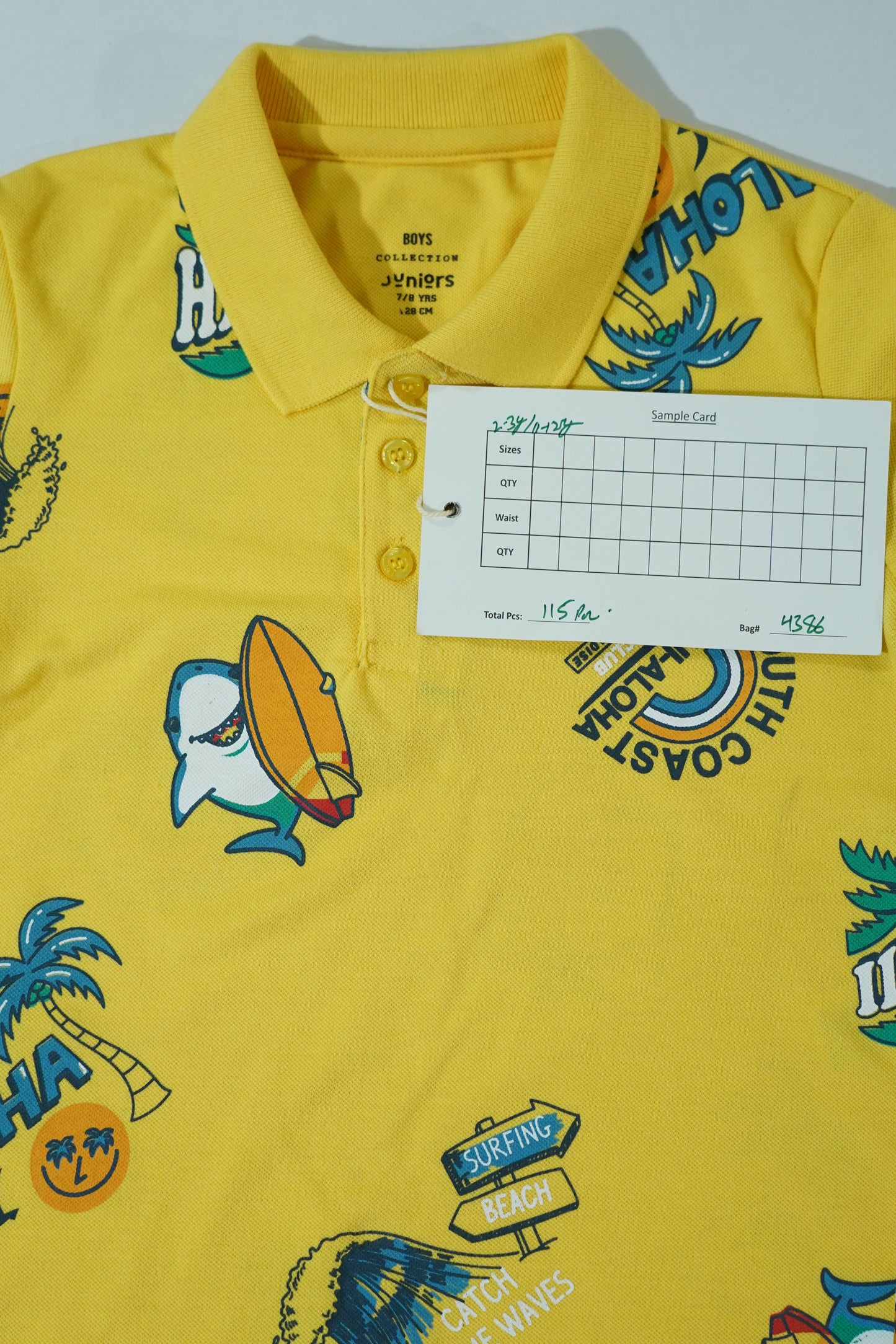 JUNIOR Boys Graphic Printed Polo Shirt