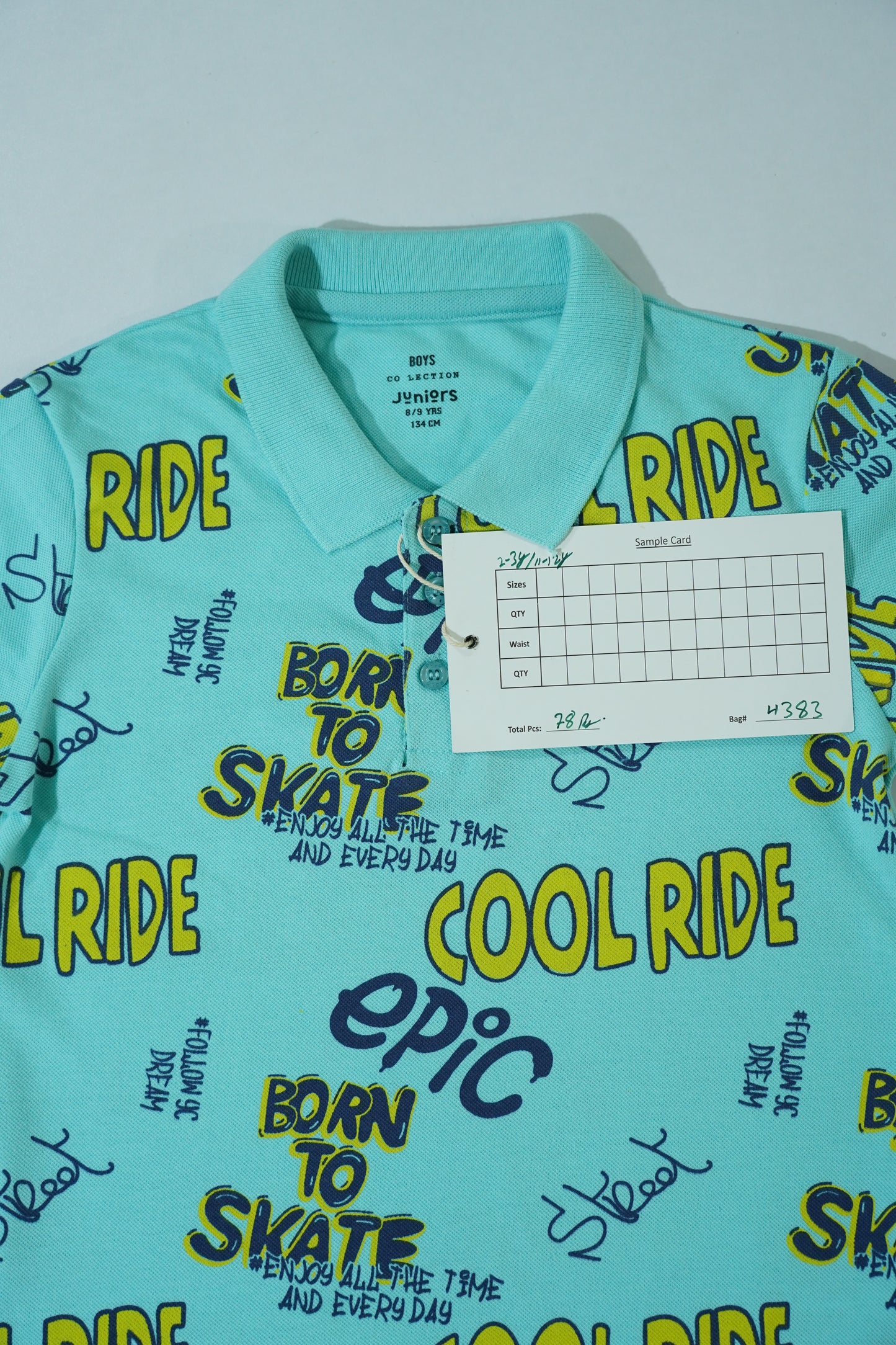 JUNIOR Boys Graphic Printed Polo Shirt