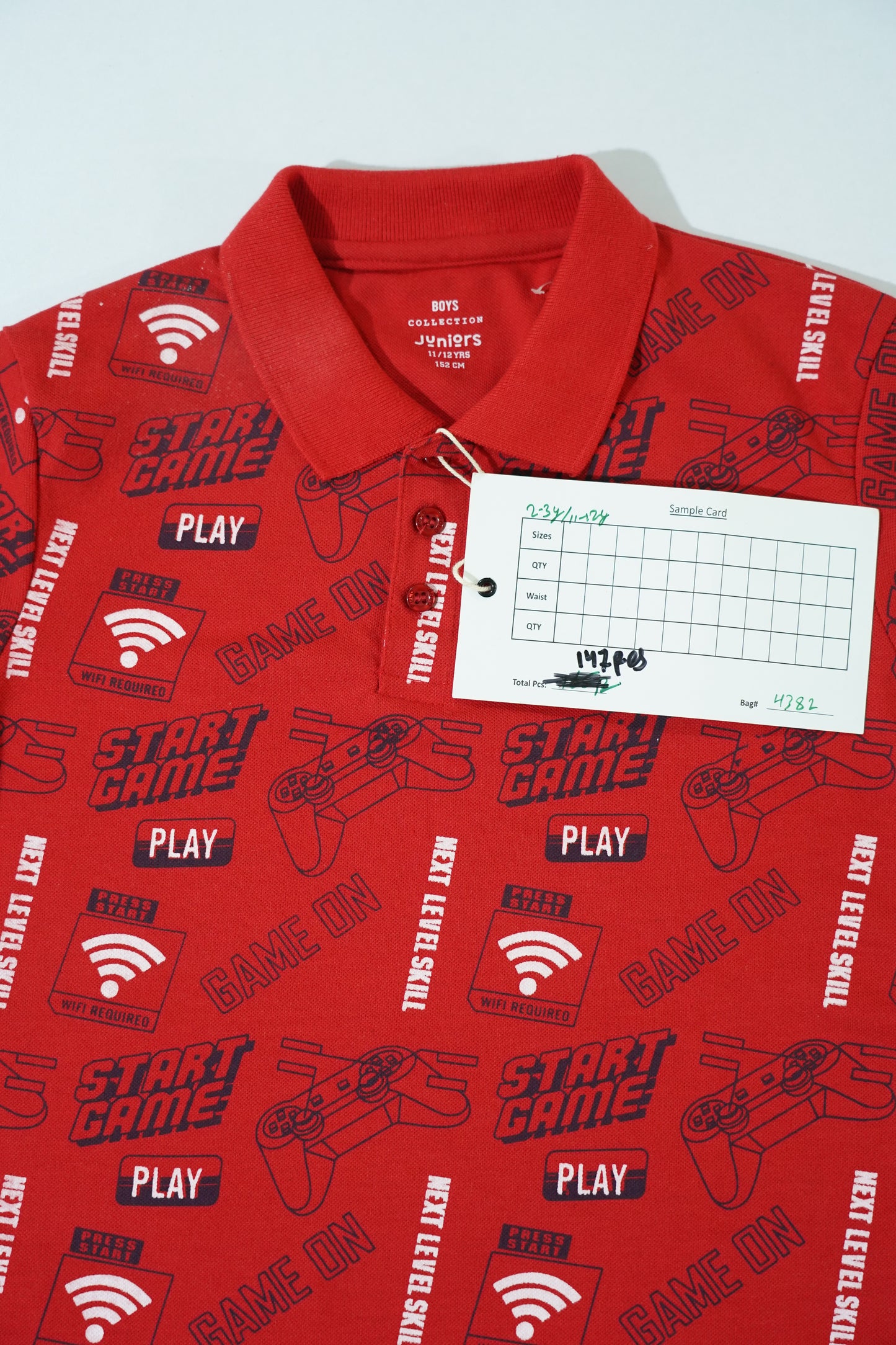 JUNIOR Boys Graphic Printed Polo Shirt