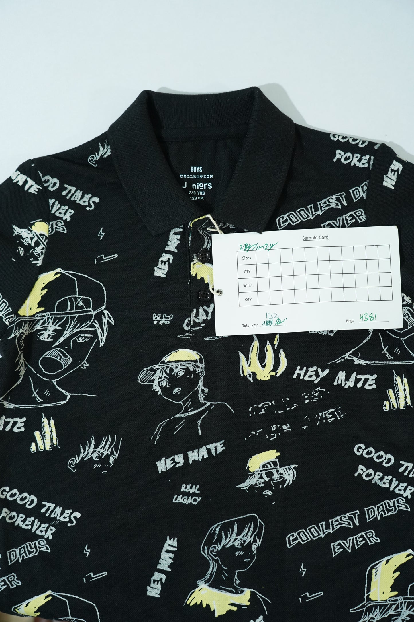 JUNIOR Boys Graphic Printed Polo Shirt