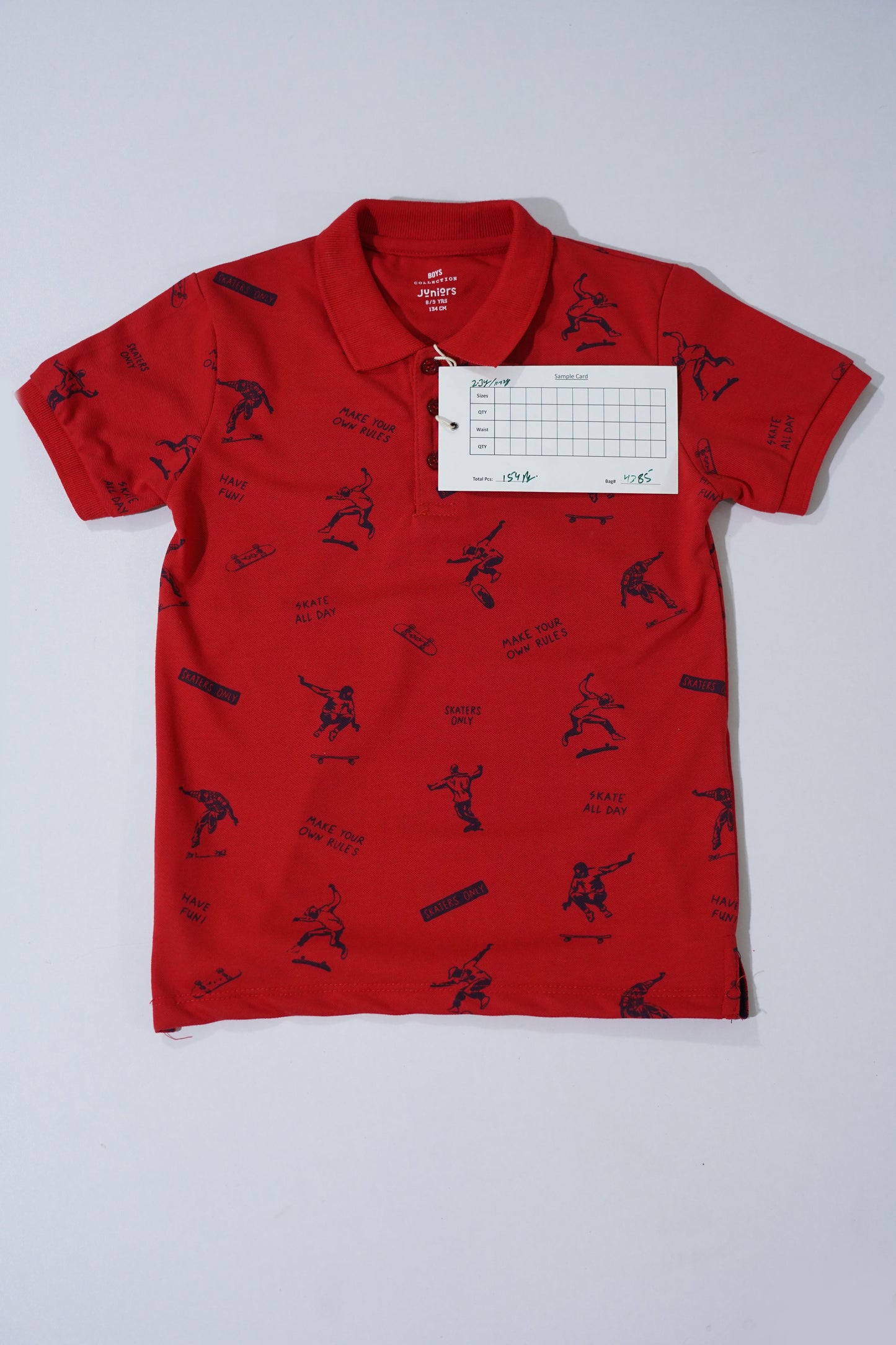 JUNIOR Boys Graphic Printed Polo Shirt