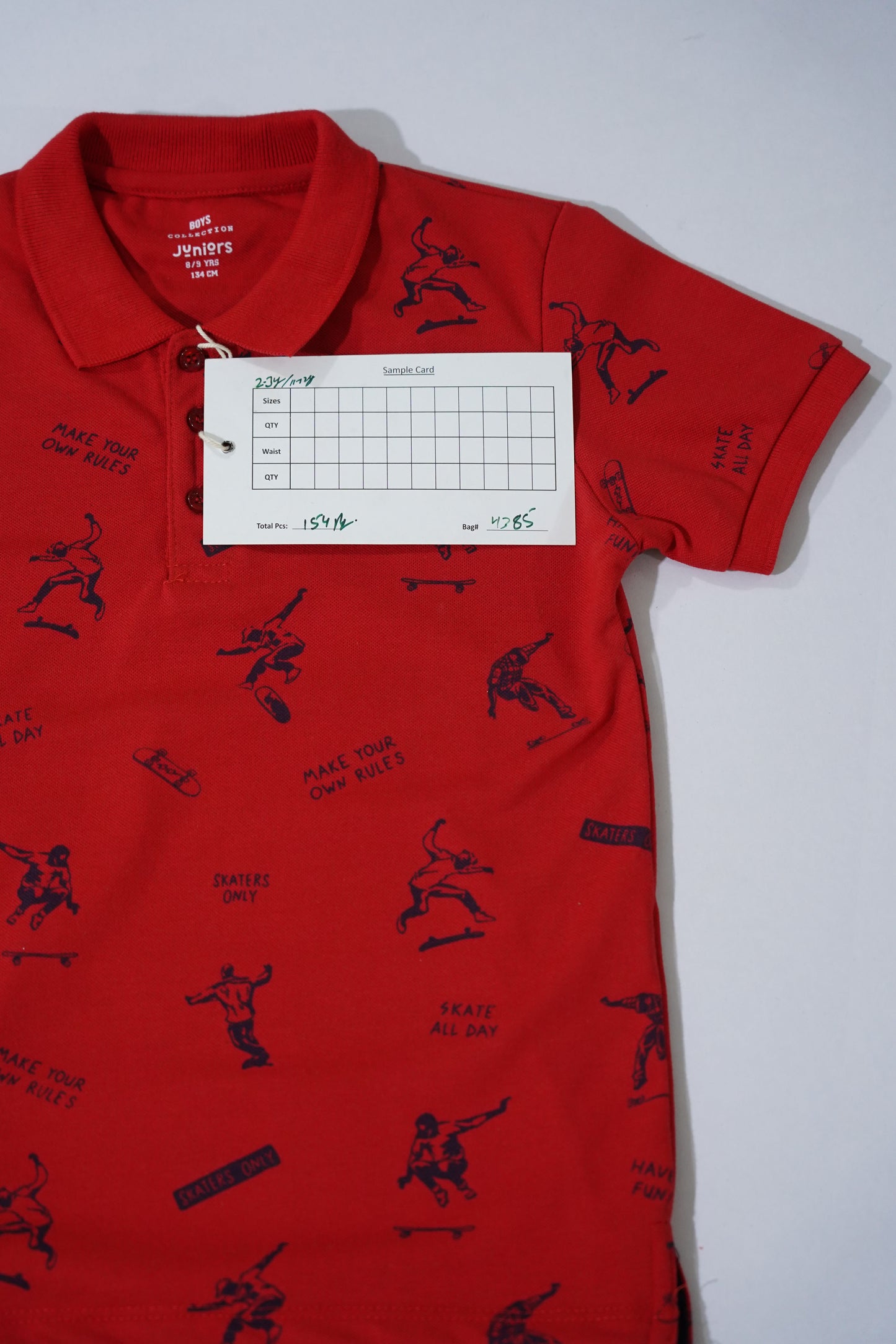 JUNIOR Boys Graphic Printed Polo Shirt