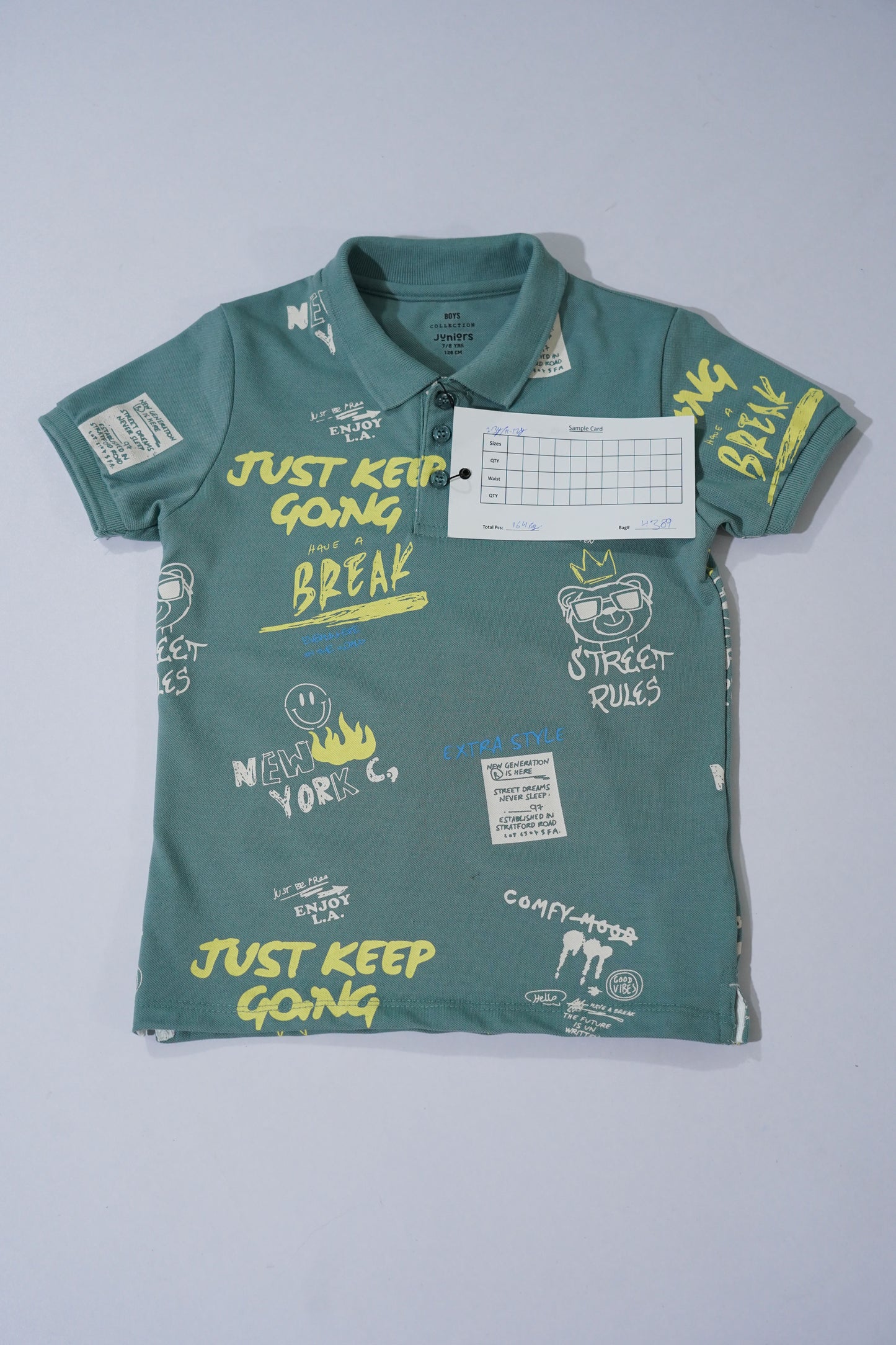 JUNIOR Boys Graphic Printed Polo Shirt