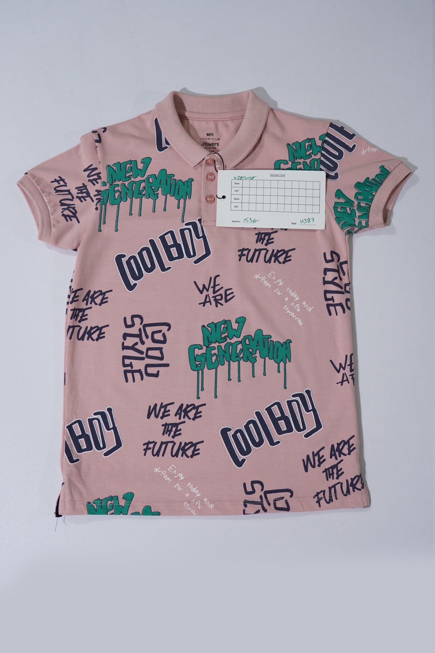 JUNIOR Boys Graphic Printed Polo Shirt