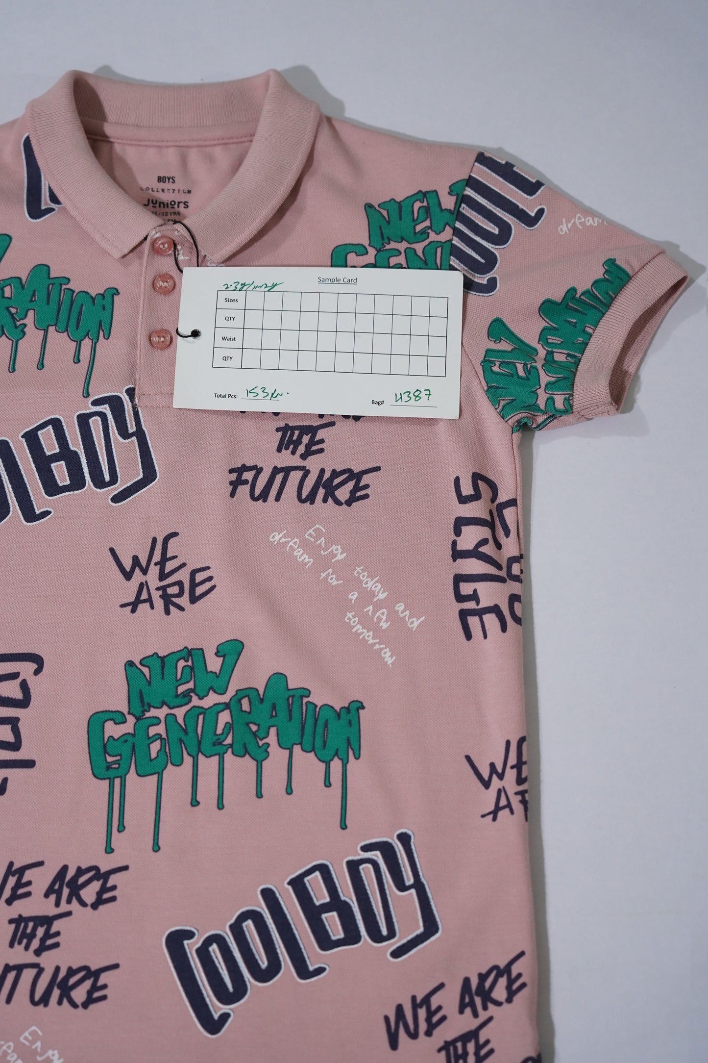 JUNIOR Boys Graphic Printed Polo Shirt