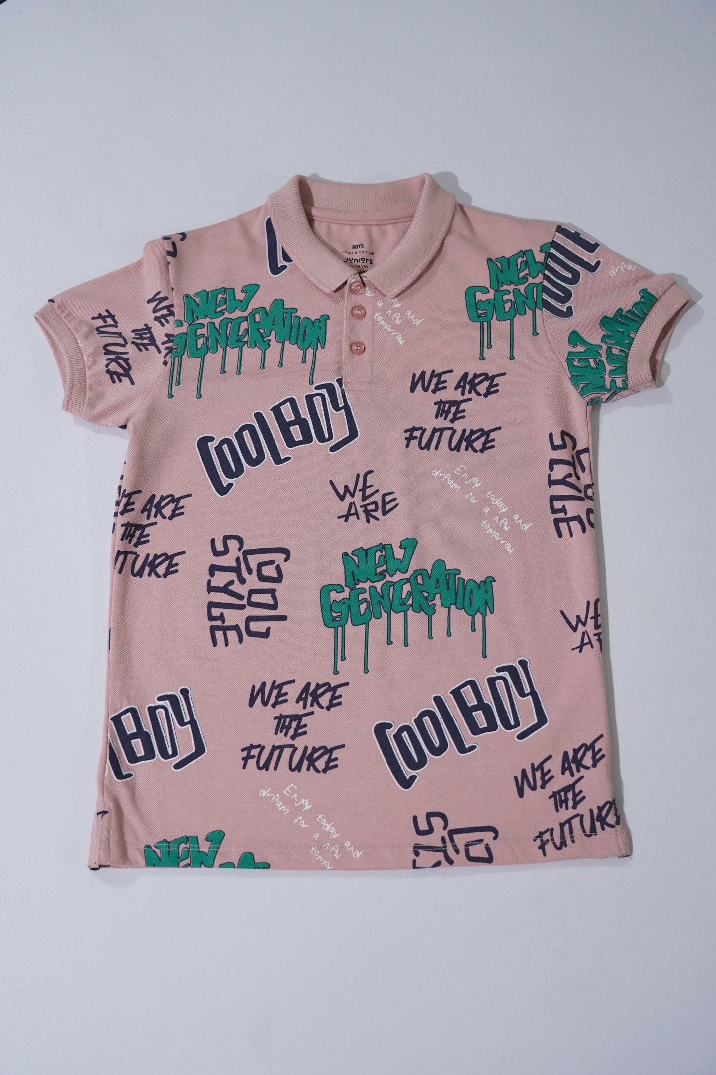 JUNIOR Boys Graphic Printed Polo Shirt