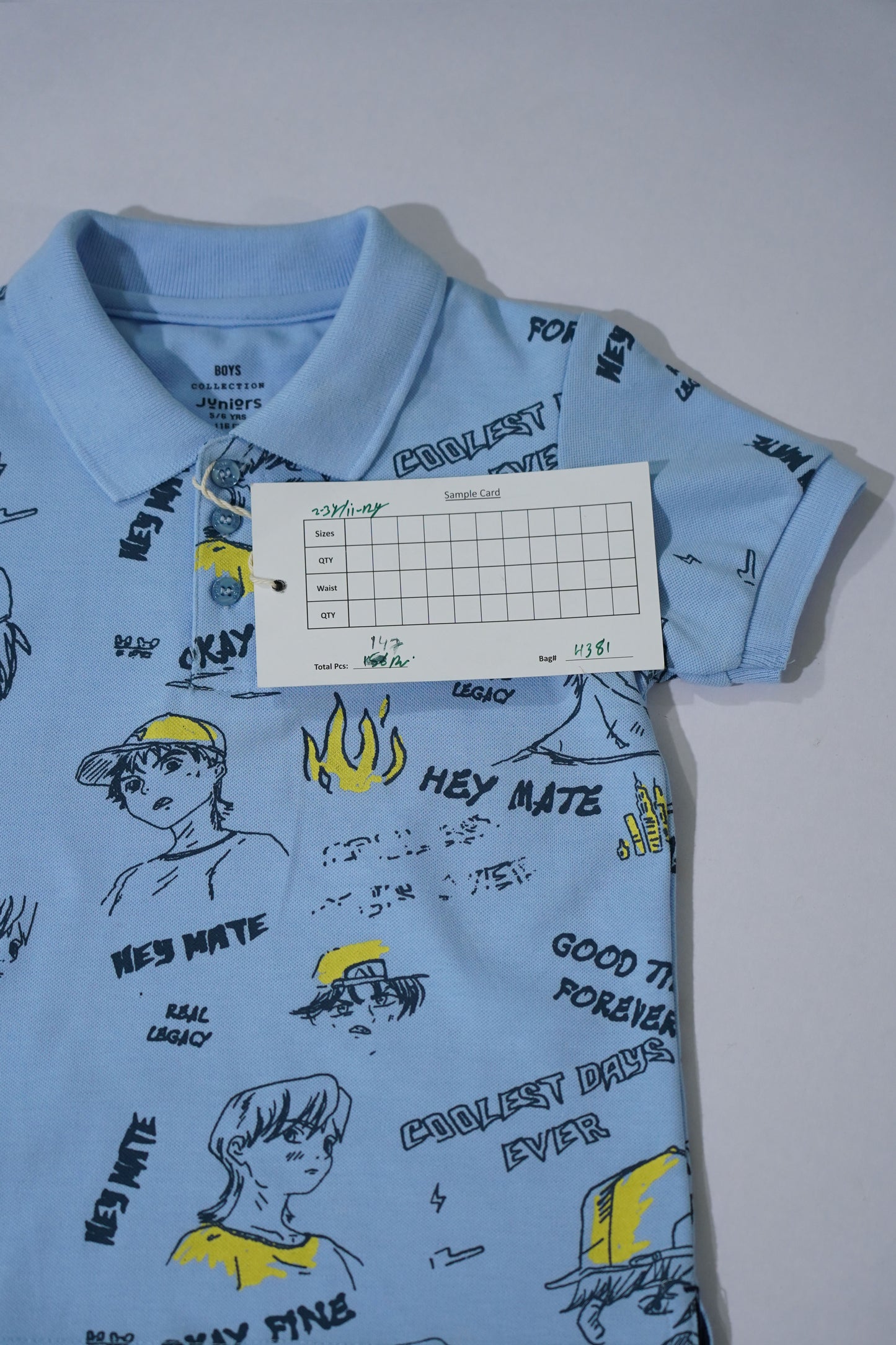 JUNIOR Boys Graphic Printed Polo Shirt